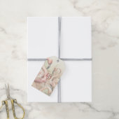 Stijlvolle Chic Flamingo Monogram Personalisatie Cadeaulabel (Met Touw)