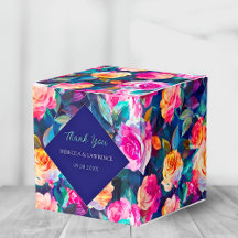 Stijlvolle chic Kleurrijke bloemen bruiloft