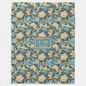 Stijlvolle Chic Morris geïnspireerde art nouveau e Fleece Deken (Voorkant)