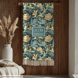 Stijlvolle Chic Morris geïnspireerde art nouveau e Fleece Deken