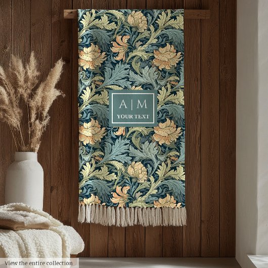 Stijlvolle Chic Morris geïnspireerde art nouveau e Fleece Deken