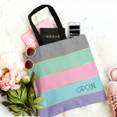 Stijlvolle Chic Pastel Pattern thema Canvas tas
