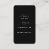 Stijlvolle Chic Peacock Feather Photo make-up Arti Visitekaartje (Achterkant)