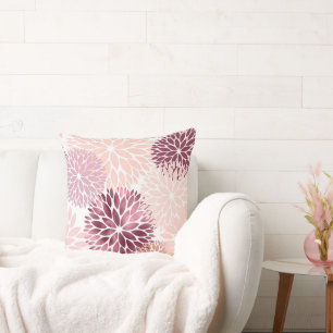 Stijlvolle Chic Pink Floral Kussen