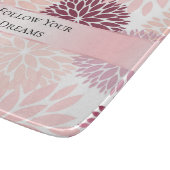 Stijlvolle Chic Pink Floral Vrijgezellenfeest Snijplank (Hoek)