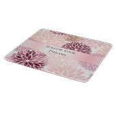 Stijlvolle Chic Pink Floral Vrijgezellenfeest Snijplank (Hoek)