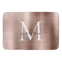 Stijlvolle Chic Roos Gold Steel Metal Monogram Scr