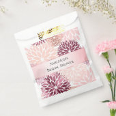 Stijlvolle Chic Roze Bloem Bedankzakje (Gezegeld)