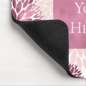 Stijlvolle Chic Roze Bloemig Muismat (Hoek)