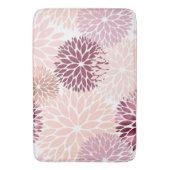 Stijlvolle Chic Roze Bloemrijke Bruids-Shower Badmat (Voorkant Verticaal)
