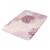 Stijlvolle chic roze bloemrijke bruidsdouche badmat (Gekanteld)