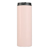 Stijlvolle Chic Roze Gouden Monogram Thermale Beke Thermosbeker (Achterkant)