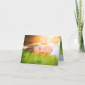 Stijlvolle Chic Script Gradup Afstuderen foto Bedankkaart (Achterkant)