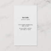 Stijlvolle Chic Tortoise Shell Beauty en Mode Visitekaartje (Achterkant)