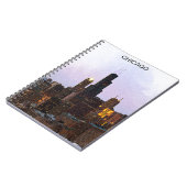 Stijlvolle Chicago skyline illustratie Notitieboek (Linkerzijde)