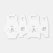 Stijlvolle Chihuahua: gepersonaliseerde lijnkunst Bedankdoosjes (Uitgevouwen)