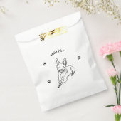 Stijlvolle Chihuahua: gepersonaliseerde lijnkunst  Bedankzakje (Gezegeld)
