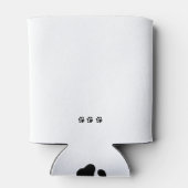 Stijlvolle Chihuahua: gepersonaliseerde lijnkunst  Blikjeskoeler (Achterkant)