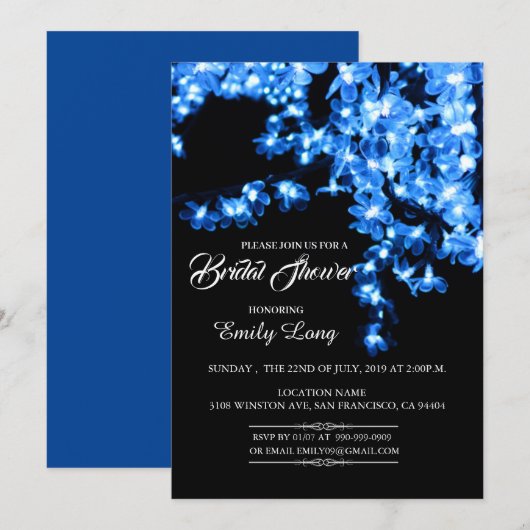 Stijlvolle Chinese Cherry Blossom Light Vrijgezell Kaart (Voorkant / Achterkant)