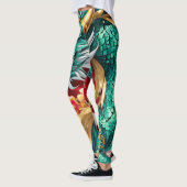 Stijlvolle Chinese Dragon Graphic Leggings (Links)