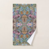 Stijlvolle chique bloementuin aquarelschildering  bad handdoek (Handdoek)