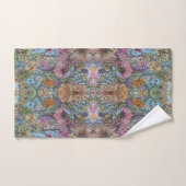 Stijlvolle chique bloementuin aquarelschildering  bad handdoek (Handdoek)