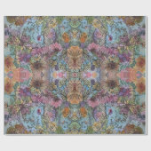 Stijlvolle chique bloementuin Waterverf schilderij Cadeaupapier (Vlak)