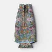 Stijlvolle chique bloementuin Waterverf schilderij Flesjeskoeler (Achterkant)