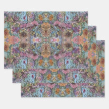 Stijlvolle chique bloementuin Waterverf schilderij