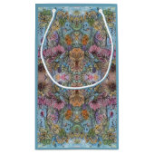 Stijlvolle chique bloementuin Waterverf schilderij Klein Cadeauzakje (Achterkant)