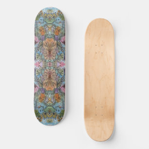 Stijlvolle chique bloementuin Waterverf schilderij Persoonlijk Skateboard