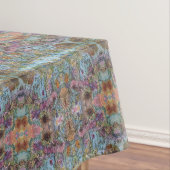 Stijlvolle chique bloementuin Waterverf schilderij Tafelkleed (Voorbeeld)