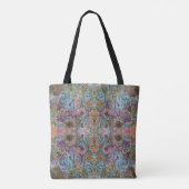 Stijlvolle chique bloementuin Waterverf schilderij Tote Bag (Achterkant)