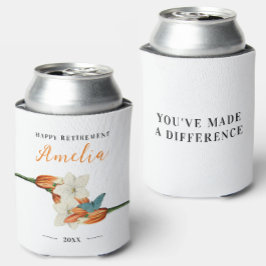 Stijlvolle chique elegante witte pensioennaam Flor Blikjeskoeler