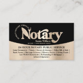 Stijlvolle chique mobiele notaris lening onderteke visitekaartje