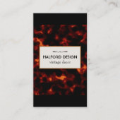 Stijlvolle chique  schildpad visitekaartje (Voorkant)