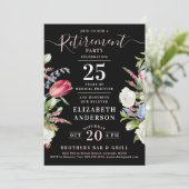 Stijlvolle chique zwarte lavendel wilde bloem pens kaart (Staand voorkant)