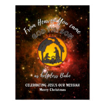 Stijlvolle Christelijke nativiteit HELPLESS BABE K