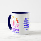 Stijlvolle CICADA 2024 Broods WELKOM Souvenir Mok (Voorkant links)