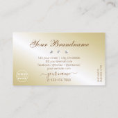 Stijlvolle Cinnamon Brown Sparkle Jewels Toevoegen Visitekaartje (Achterkant)