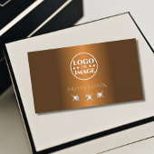 Stijlvolle Cinnamon Brown Sparkle Jewels Toevoegen Visitekaartje