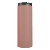 Stijlvolle Cinnamon Monogram Thermal Tumbler Thermosbeker (Achterkant)
