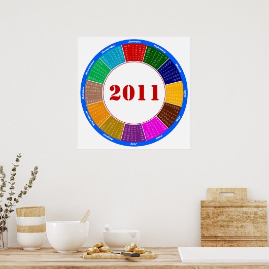 Stijlvolle Circulaire 2011-agenda Poster (Keuken)