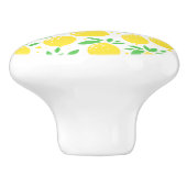 Stijlvolle citroen gele fruit boomgaard keramische keramische knop (Zijkant)