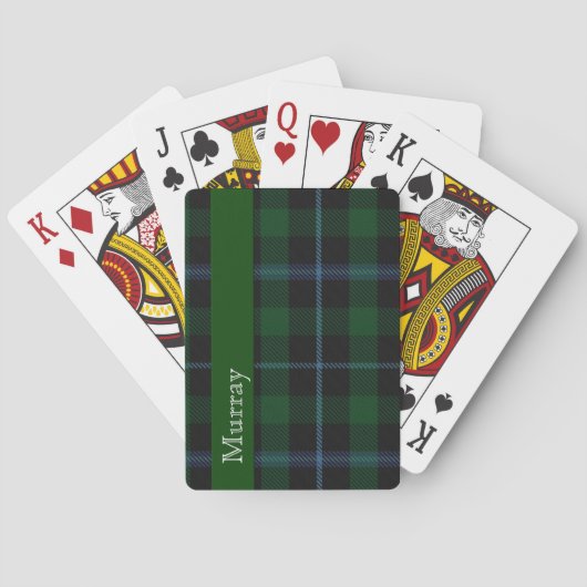 Stijlvolle Clan Murray Tartan Spellingkaarten Speelkaarten (Achterkant)