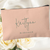 Stijlvolle Classic Custom Name Script Bridesmaid Etui
