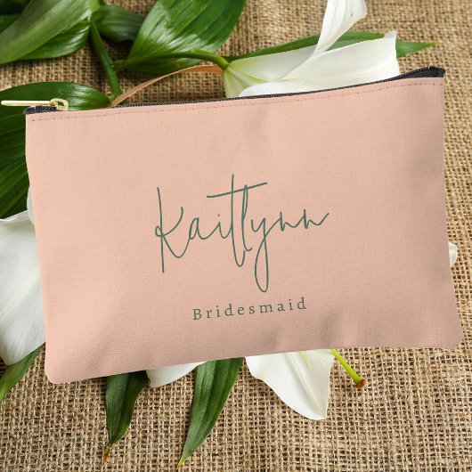 Stijlvolle Classic Custom Name Script Bridesmaid Etui