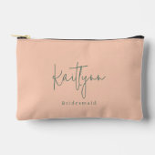 Stijlvolle Classic Custom Name Script Bridesmaid Etui (Voorkant)