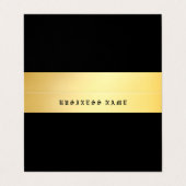 Stijlvolle Classic Oud Engels Tekst Goud Zwart Tre Visitekaartje (Buitenkant ongevouwen)