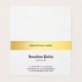 Stijlvolle Classic Oud Engels Tekst Goud Zwart Tre Visitekaartje (Binnenkant ongevouwen)